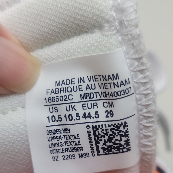 Converse Black and Orange High-Top Sneakers with Graffiti Print Sz 10.5 - Picture 7 of 10